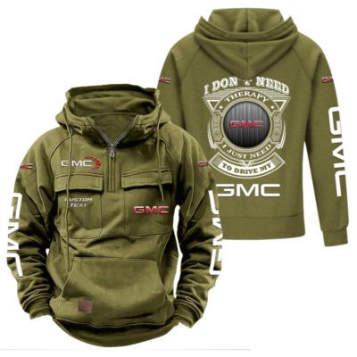 GMC Vintage Quarter Zip Hoodie Retro Hoodie LQZ1212 3