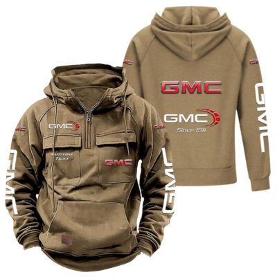 GMC Vintage Quarter Zip Hoodie Retro Hoodie LQZ1375 4