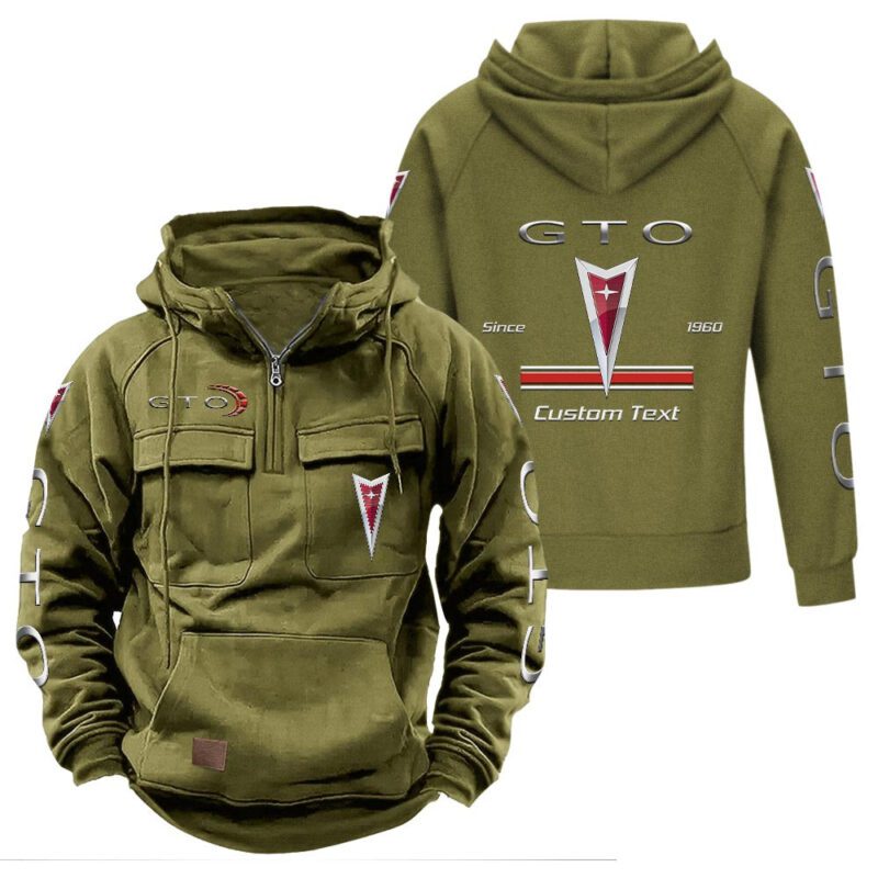 GTO Vintage Quarter Zip Hoodie Retro Hoodie LQZ1147 3