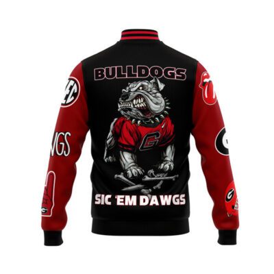 Georgia Bulldogs NCAA Baseball Jacket For Fan CFB1009 2