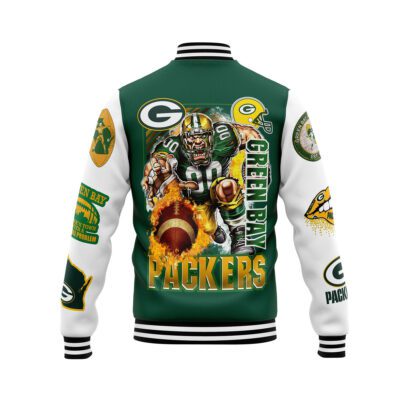 Green Bay Packers NFL Baseball Jacket For Fan CFB1952 2