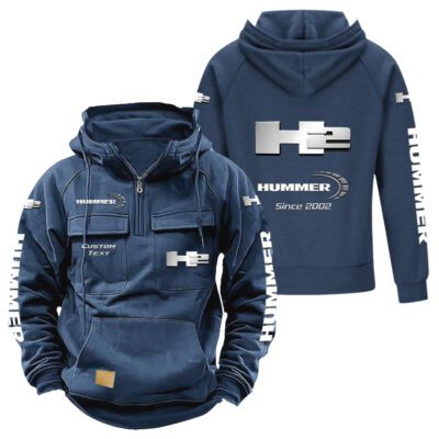 H2 Hummer Vintage Quarter Zip Hoodie Retro Hoodie LQZ1393 2 H2 Hummer Vintage Quarter Zip Hoodie Retro Hoodie LQZ1393 2