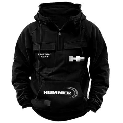 H2 Hummer Vintage Quarter Zip Hoodie Retro Hoodie LQZ1476 1 H2 Hummer Vintage Quarter Zip Hoodie Retro Hoodie LQZ1476 1