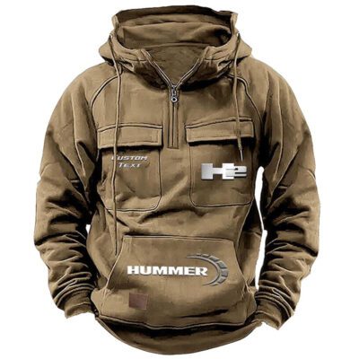 H2 Hummer Vintage Quarter Zip Hoodie Retro Hoodie LQZ1476 4 H2 Hummer Vintage Quarter Zip Hoodie Retro Hoodie LQZ1476 4