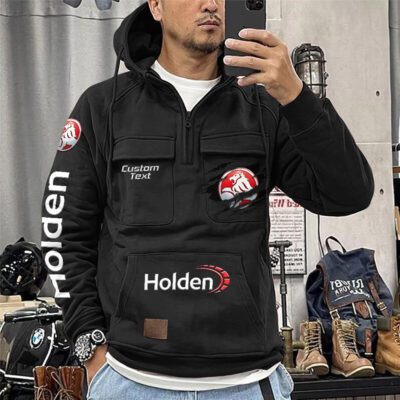 Holden Vintage Quarter Zip Hoodie Retro Hoodie LQZ1023 1 Holden Vintage Quarter Zip Hoodie Retro Hoodie LQZ1023 1
