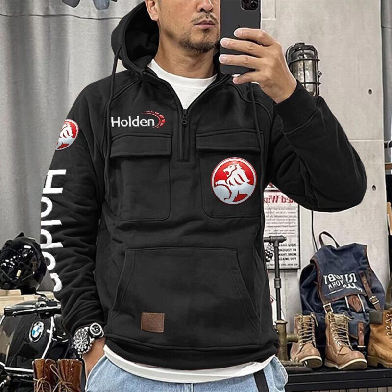 Holden Vintage Quarter Zip Hoodie Retro Hoodie LQZ1146 1