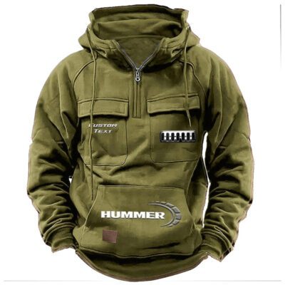 Hummer Vintage Quarter Zip Hoodie Retro Hoodie LQZ1488 3 Hummer Vintage Quarter Zip Hoodie Retro Hoodie LQZ1488 3