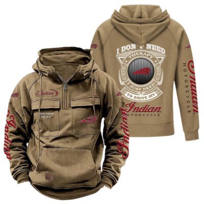 Indian Vintage Quarter Zip Hoodie Retro Hoodie LQZ1180 4 Indian Vintage Quarter Zip Hoodie Retro Hoodie LQZ1180 4