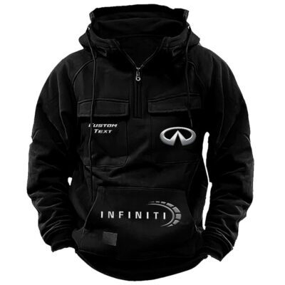 Infiniti Vintage Quarter Zip Hoodie Retro Hoodie LQZ1505 1 Infiniti Vintage Quarter Zip Hoodie Retro Hoodie LQZ1505 1