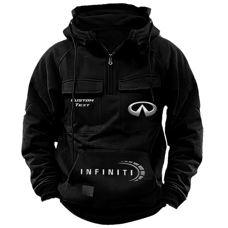 Infiniti Vintage Quarter Zip Hoodie Retro Hoodie LQZ1505 1