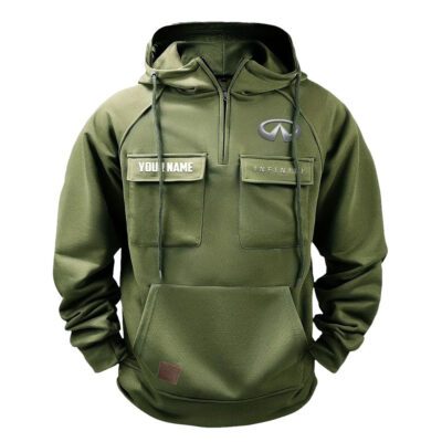 Infiniti Vintage Quarter Zip Hoodie Retro Hoodie LQZ1535 2 Infiniti Vintage Quarter Zip Hoodie Retro Hoodie LQZ1535 2
