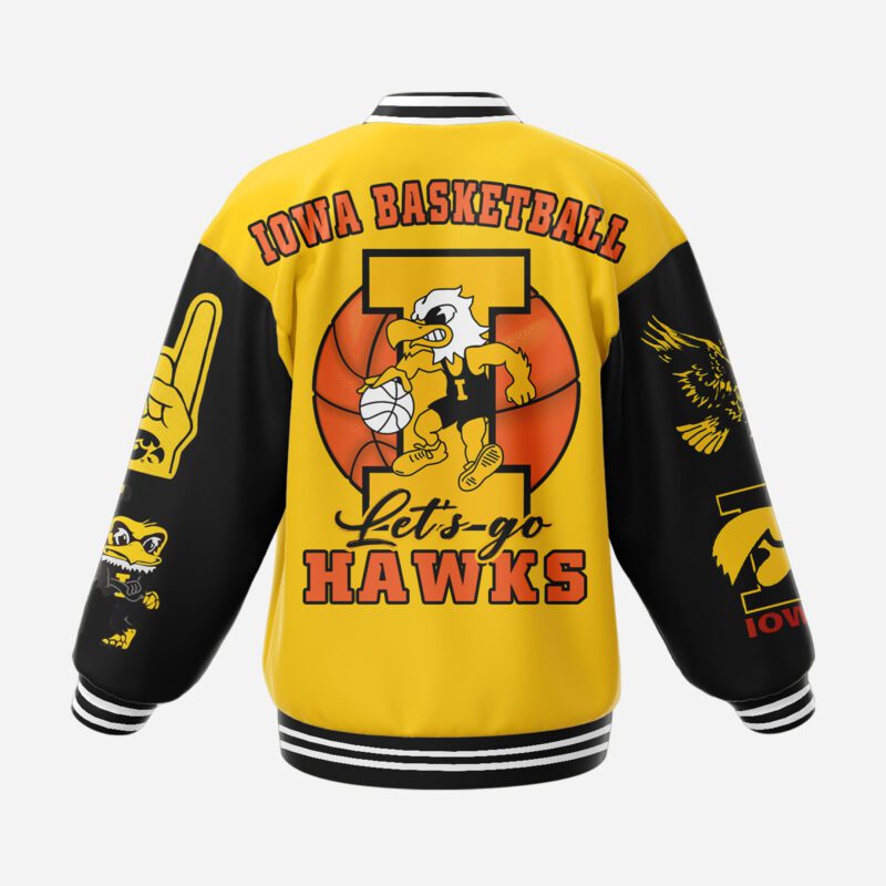 Iowa Hawkeyes NCAA Baseball Jacket For Fan CFB1887 2