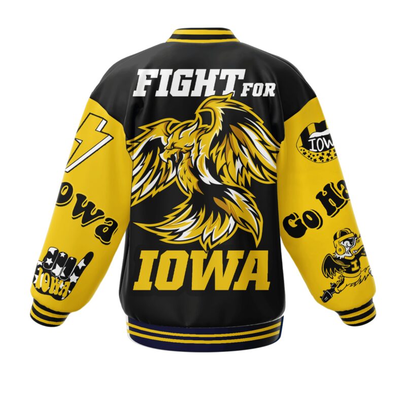 Iowa Hawkeyes NCAA Baseball Jacket For Fan CFB1888 2