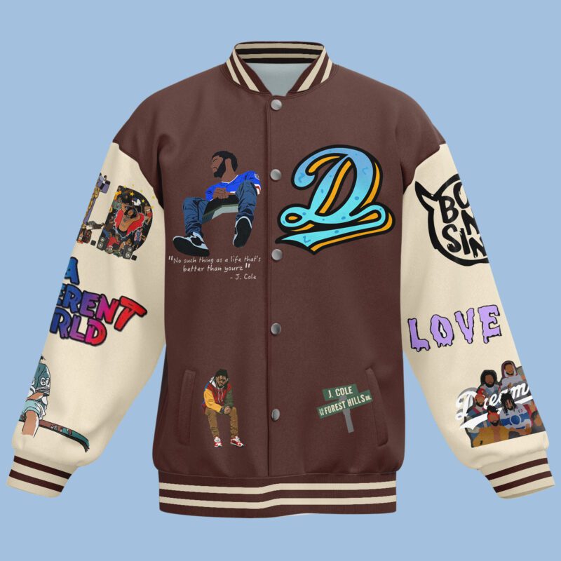 J Cole Baseball Jacket For Fan CFB1886 1