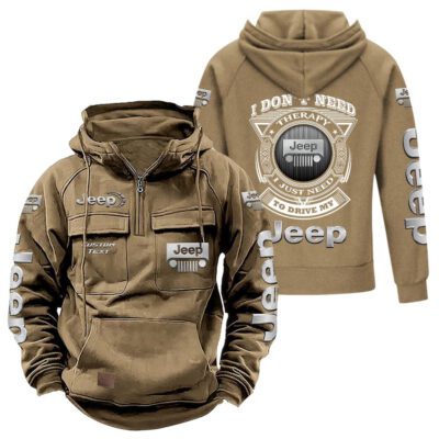 Jeep Vintage Quarter Zip Hoodie Retro Hoodie LQZ1241 4