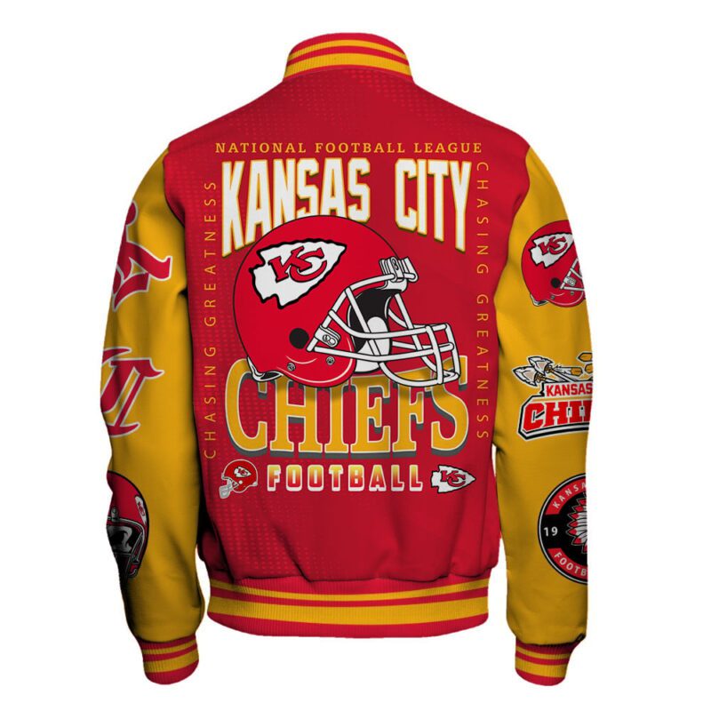 Kansas City Chiefs NFL Baseball Jacket For Fan CFB1223 2