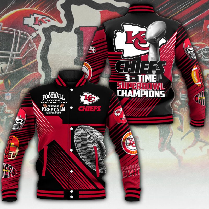 Kansas City Chiefs NFL Baseball Jacket For Fan CFB1225