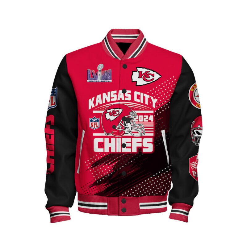 Kansas City Chiefs NFL Baseball Jacket For Fan CFB1227 1