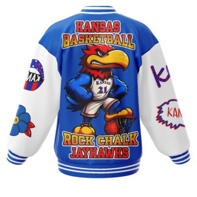 Kansas Jayhawks NCAA Baseball Jacket For Fan CFB1863 2