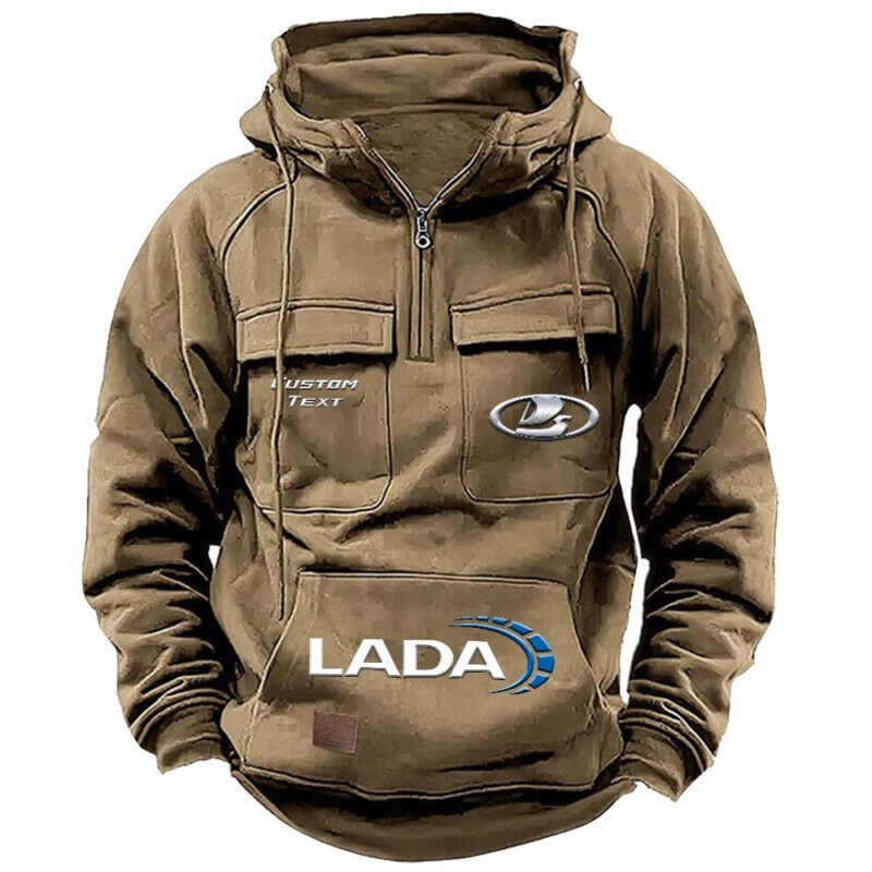 Lada Vintage Quarter Zip Hoodie Retro Hoodie LQZ1515 4