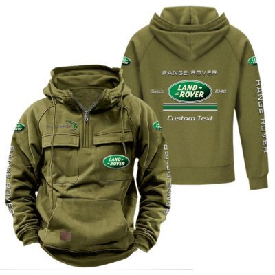 Land Rover Vintage Quarter Zip Hoodie Retro Hoodie LQZ1097 3