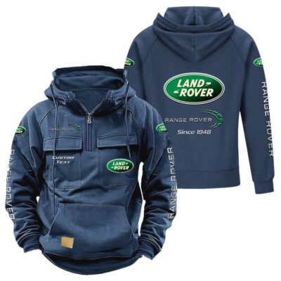 Land Rover Vintage Quarter Zip Hoodie Retro Hoodie LQZ1351 2
