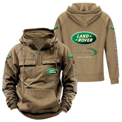 Land Rover Vintage Quarter Zip Hoodie Retro Hoodie LQZ1351 4