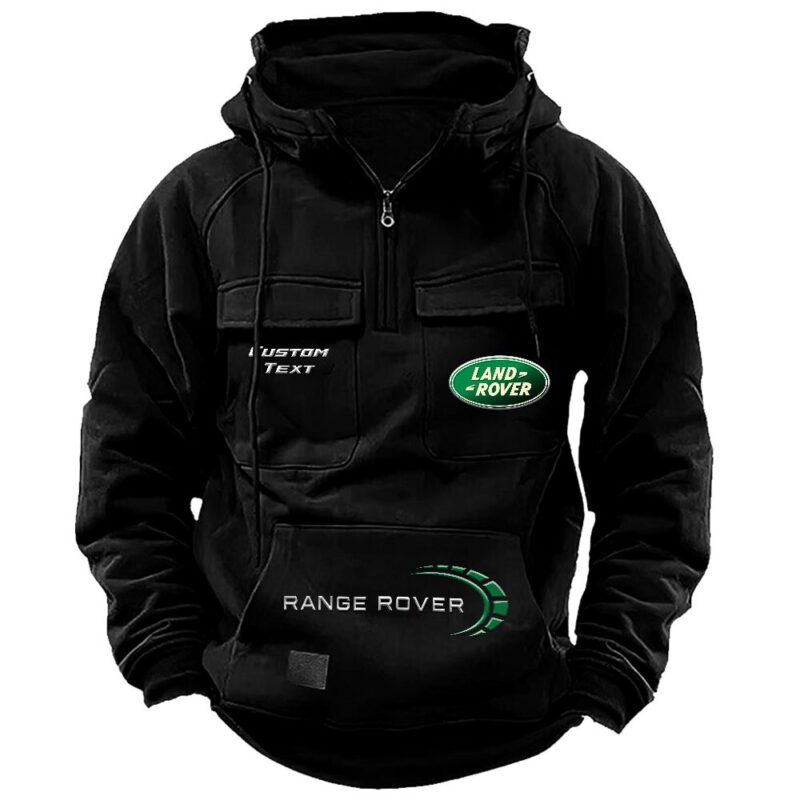 Land Rover Vintage Quarter Zip Hoodie Retro Hoodie LQZ1503 1