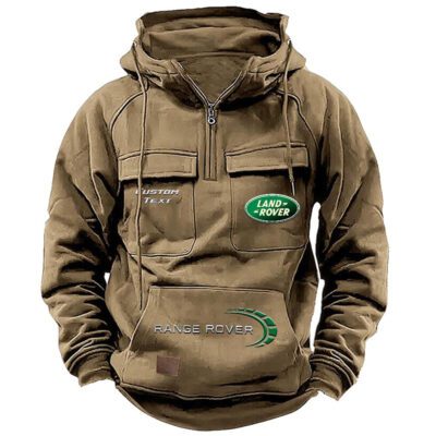 Land Rover Vintage Quarter Zip Hoodie Retro Hoodie LQZ1503 4