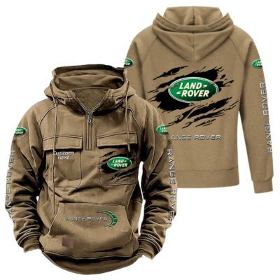 Land Rover Vintage Quarter Zip Hoodie Retro Hoodie LQZ1558 4