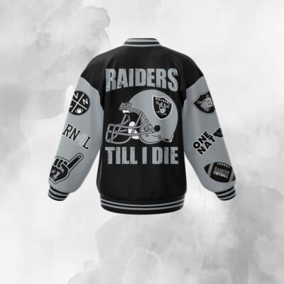 Las Vegas Raiders NFL Baseball Jacket For Fan CFB1804 2