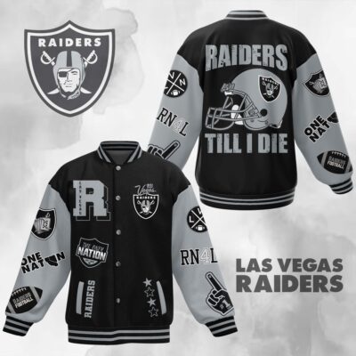 Las Vegas Raiders NFL Baseball Jacket For Fan CFB1804