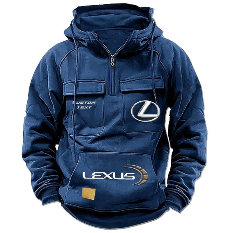 Lexus Vintage Quarter Zip Hoodie Retro Hoodie LQZ1513 2
