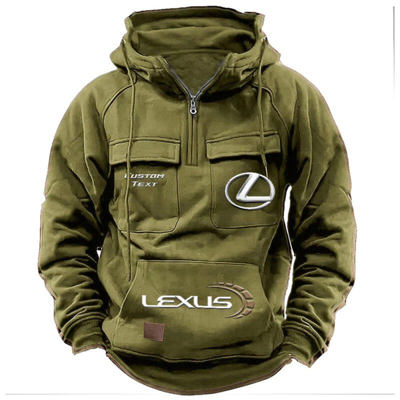 Lexus Vintage Quarter Zip Hoodie Retro Hoodie LQZ1513 3