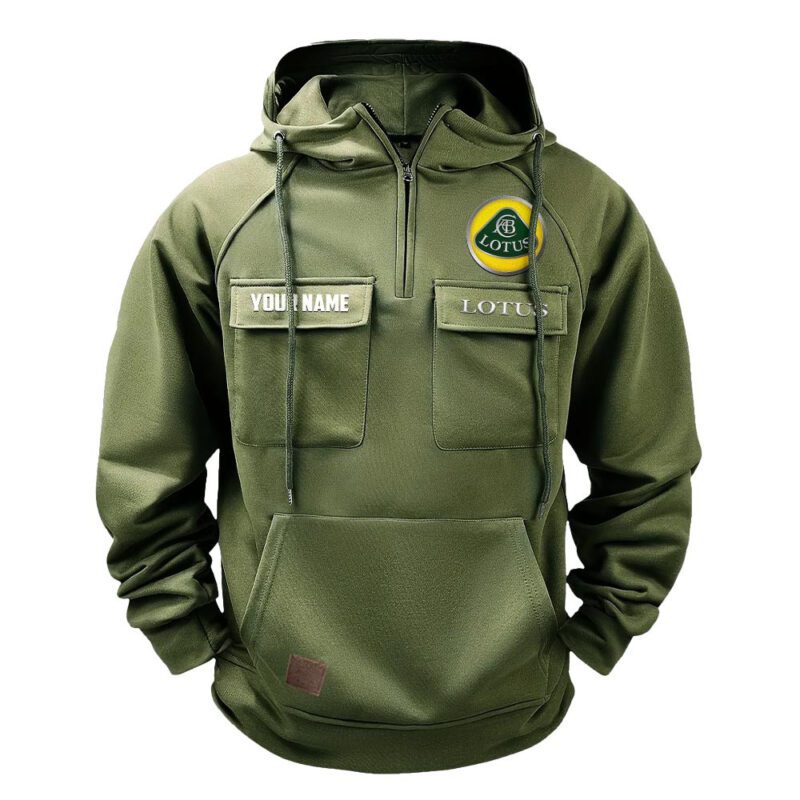 Lotus Vintage Quarter Zip Hoodie Retro Hoodie LQZ1140 2