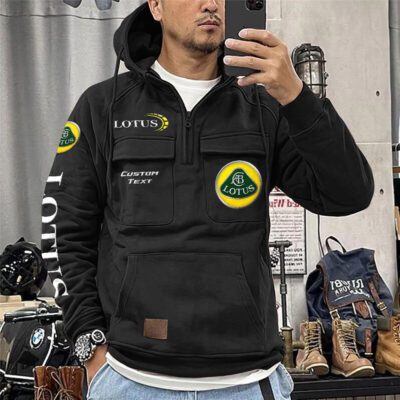 Lotus Vintage Quarter Zip Hoodie Retro Hoodie LQZ1262 1 Lotus Vintage Quarter Zip Hoodie Retro Hoodie LQZ1262 1
