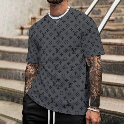 Louis Vuitton Grey Premium Unisex T-Shirt Luxury Brand DRT1021