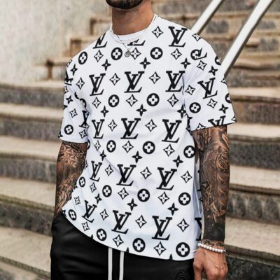 Louis Vuitton White Premium Unisex T-Shirt Luxury Brand DRT1020