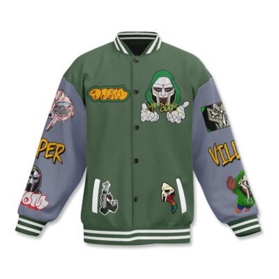 MF Doom Baseball Jacket For Fan CFB1763 1 MF Doom Baseball Jacket For Fan CFB1763 1