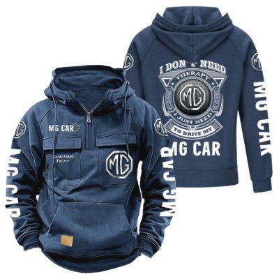 MG Vintage Quarter Zip Hoodie Retro Hoodie LQZ1238 2 MG Vintage Quarter Zip Hoodie Retro Hoodie LQZ1238 2