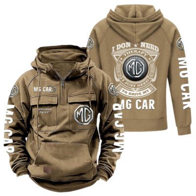 MG Vintage Quarter Zip Hoodie Retro Hoodie LQZ1238 4 MG Vintage Quarter Zip Hoodie Retro Hoodie LQZ1238 4