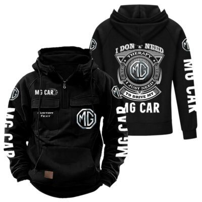 MG Vintage Quarter Zip Hoodie Retro Hoodie LQZ1238