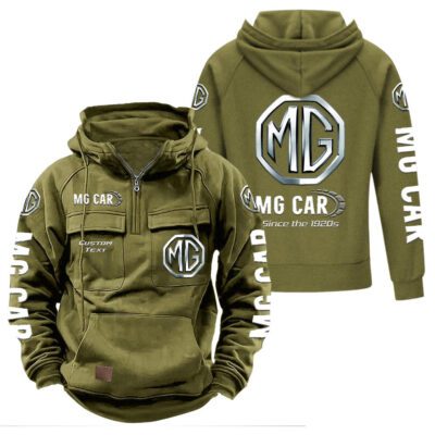 MG Vintage Quarter Zip Hoodie Retro Hoodie LQZ1358 3 MG Vintage Quarter Zip Hoodie Retro Hoodie LQZ1358 3