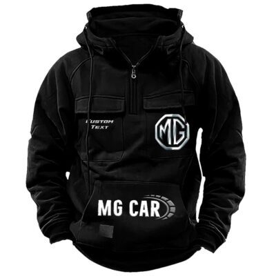 MG Vintage Quarter Zip Hoodie Retro Hoodie LQZ1482 1 MG Vintage Quarter Zip Hoodie Retro Hoodie LQZ1482 1