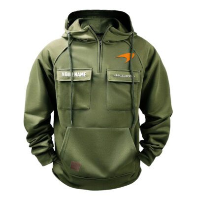 McLaren Vintage Quarter Zip Hoodie Retro Hoodie LQZ1272 2 McLaren Vintage Quarter Zip Hoodie Retro Hoodie LQZ1272 2