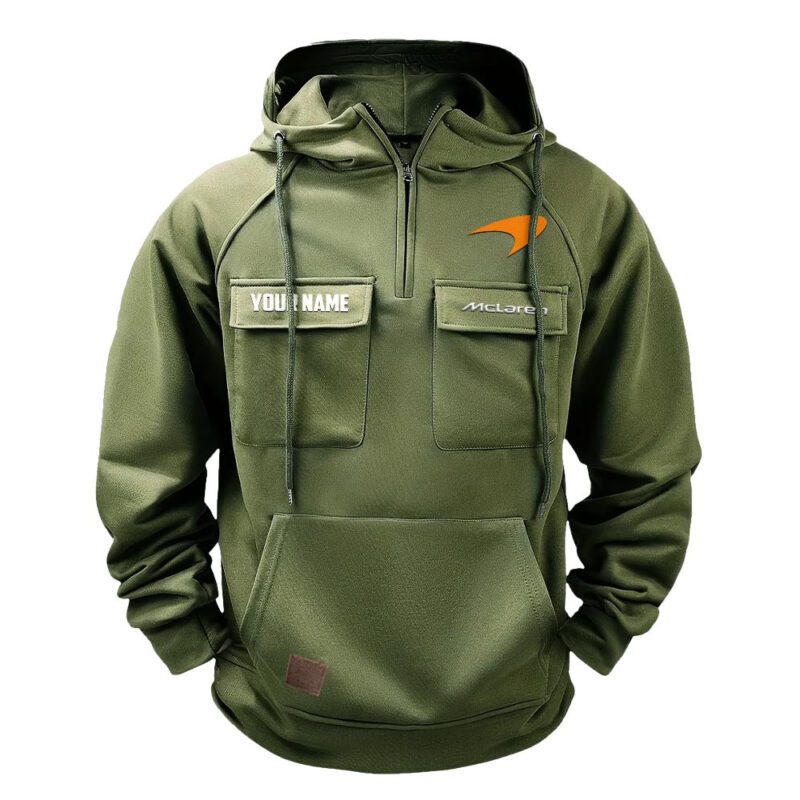 McLaren Vintage Quarter Zip Hoodie Retro Hoodie LQZ1272 2