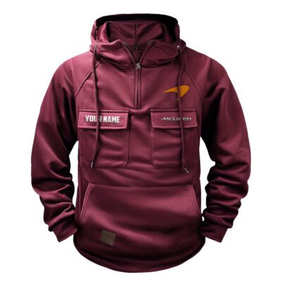 McLaren Vintage Quarter Zip Hoodie Retro Hoodie LQZ1272 4 McLaren Vintage Quarter Zip Hoodie Retro Hoodie LQZ1272 4