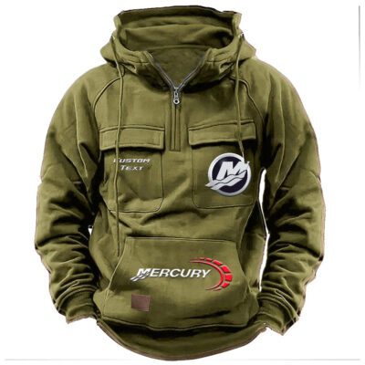 Mercury Marine Vintage Quarter Zip Hoodie Retro Hoodie LQZ1484 3 Mercury Marine Vintage Quarter Zip Hoodie Retro Hoodie LQZ1484 3