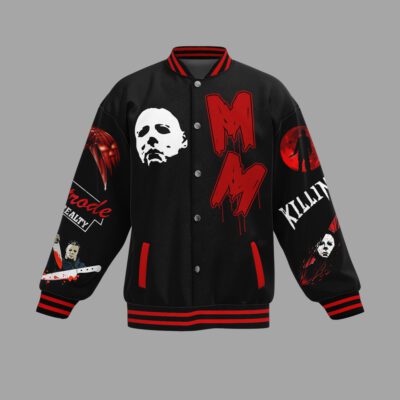 Michael Myers Baseball Jacket For Fan CFB1754 1 Michael Myers Baseball Jacket For Fan CFB1754 1