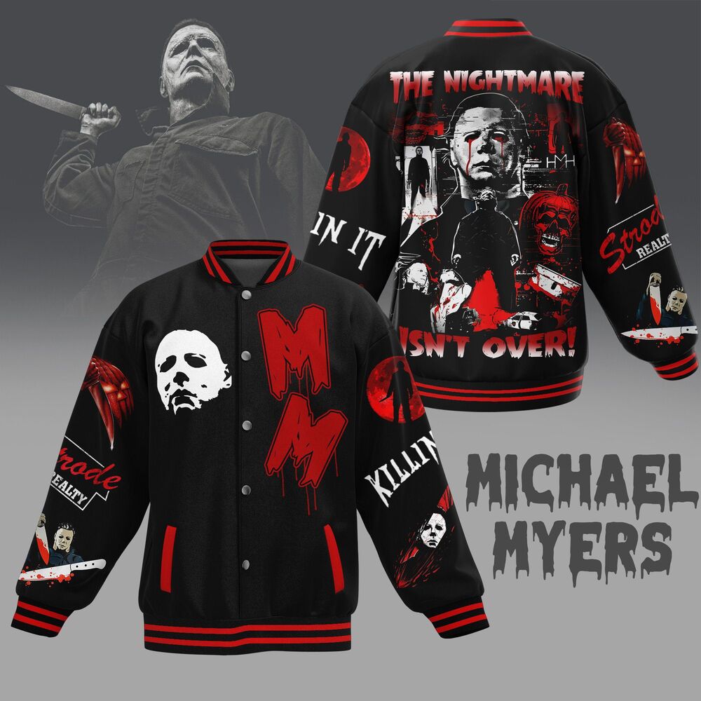 Michael-Myers-Baseball-Jacket-For-Fan-CFB1754 Michael Myers Baseball Jacket For Fan CFB1754